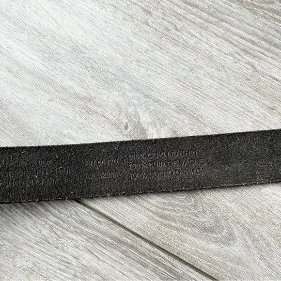 Urban Outfitters Black Leather Double Ring Buckle Belt - Picture 8 of 11